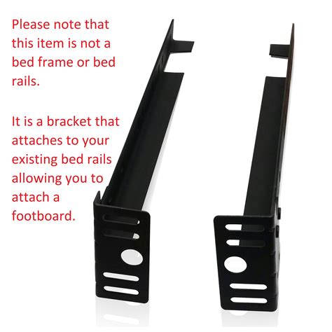 brackets to attach a footboard to a metal bed frame|metal bed frame extension brackets.